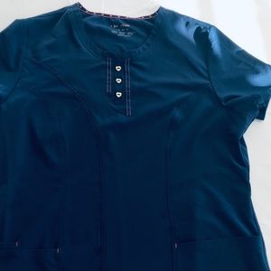 Navy scrub top